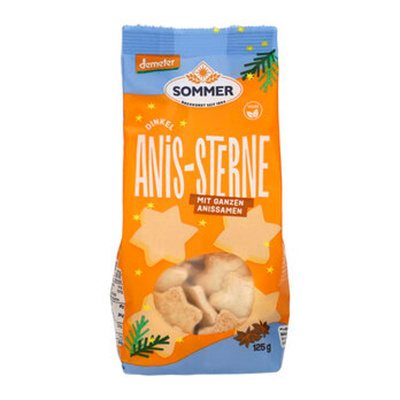 Produktfoto zu Dinkel-Anissterne DEMETER vegan