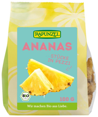 Produktfoto zu Ananasstücke getrocknet