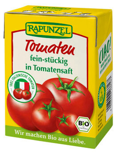 Produktfoto zu Tomaten, fein stückig, im Tetra Pak