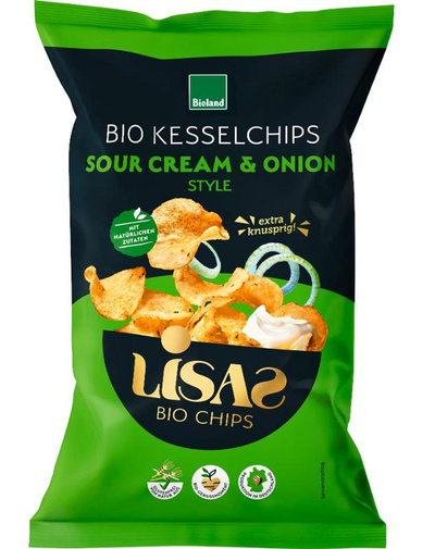 Produktfoto zu Lisas Kesselchips Sauerrahm -