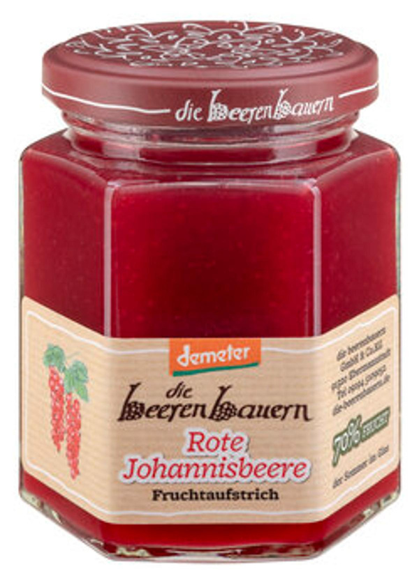 Produktfoto zu die beerenbauern Roter Johannisbeer Fruchtaufstrich