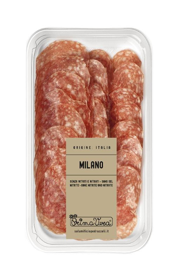 Produktfoto zu PrimaVera Pedrazzoli Salami Milano geschnitten