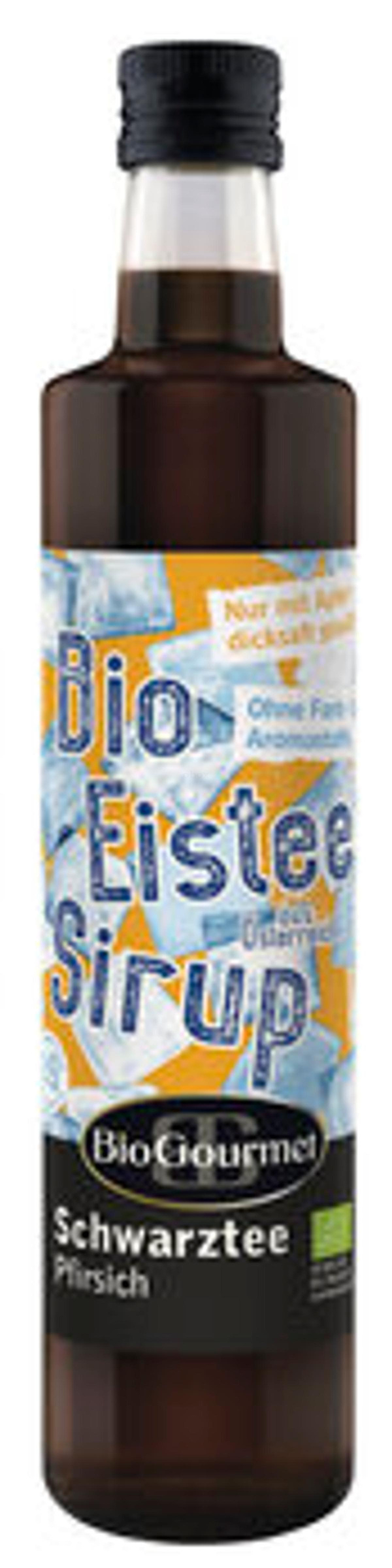 Produktfoto zu Eistee Sirup Schwarztee Pfirsich