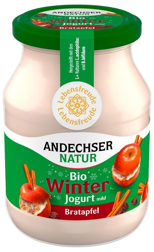 Produktfoto zu Winterjoghurt Bratapfel BIOLAN