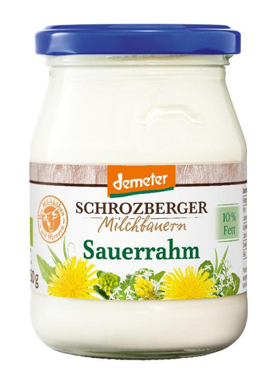 Produktfoto zu Sauerrahm DEMETER Glas