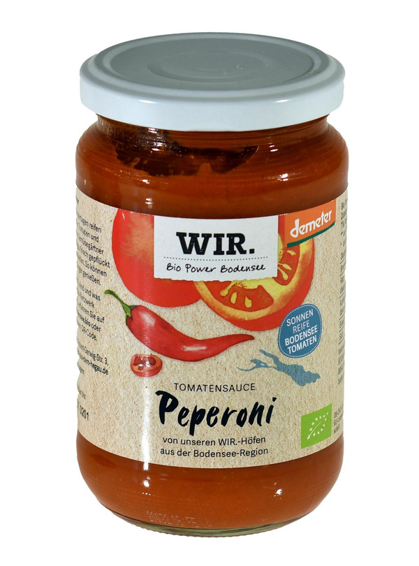 Produktfoto zu Tomatensauce mit Peperoni WIR.