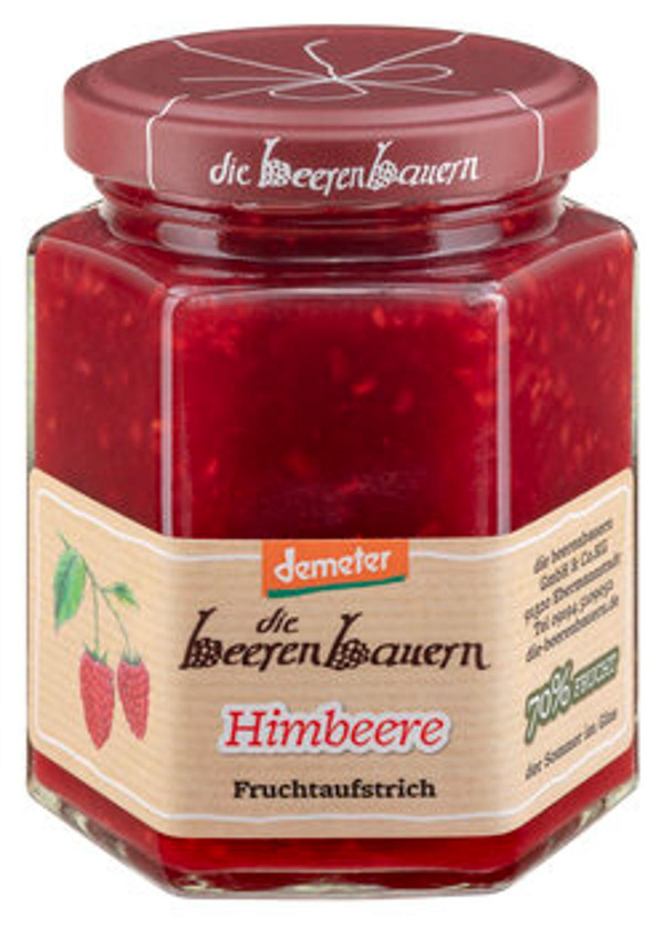 Produktfoto zu die beerenbauern Himbeer-Fruchtaufstrich