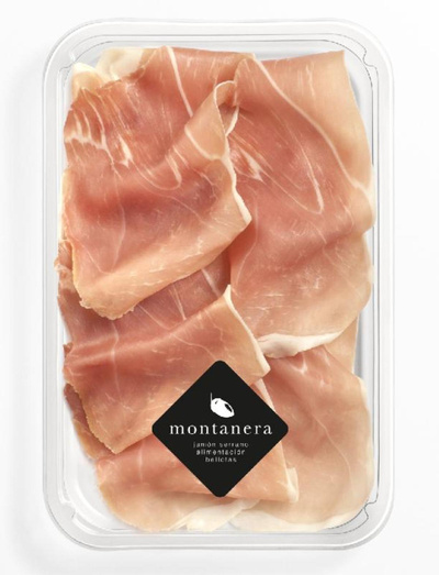 Produktfoto zu Jamon Serrano Bellota 30 Monate - geschnitten