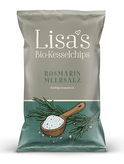 Produktfoto zu Lisas Kesselchips Rosmarin und