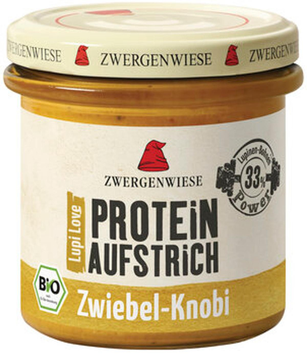 Produktfoto zu Zwergenwiese Protein Aufstrich Lupi Love Zwiebel Knobi