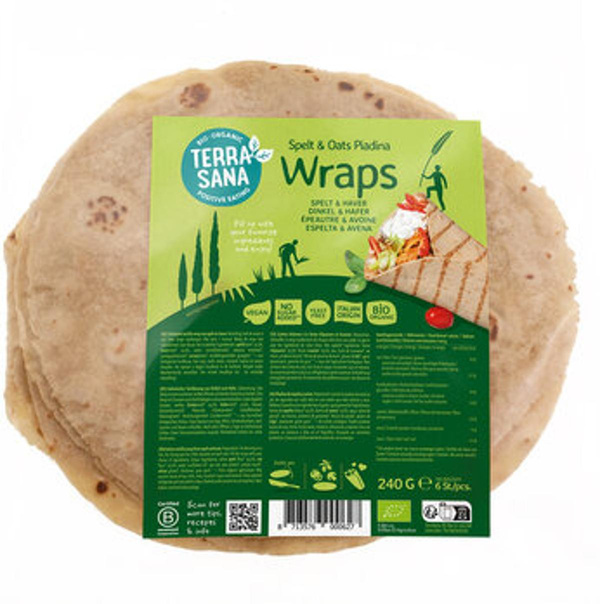 Produktfoto zu Piadina Wrap Dinkelmehl und Hafer 6 Stück