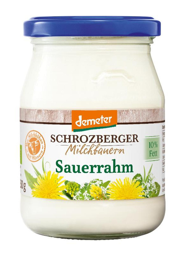 Produktfoto zu Sauerrahm DEMETER Glas