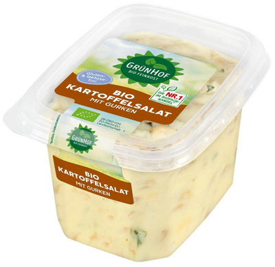 Produktfoto zu veganer Kartoffelsalat mit Mayonnaise ohne Ei