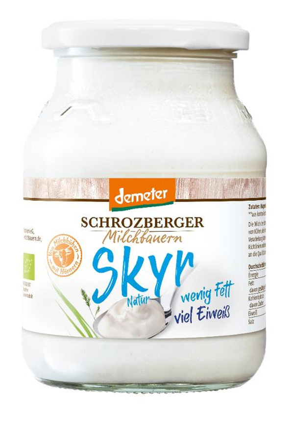 Produktfoto zu Skyr natur DEMETER - Glas