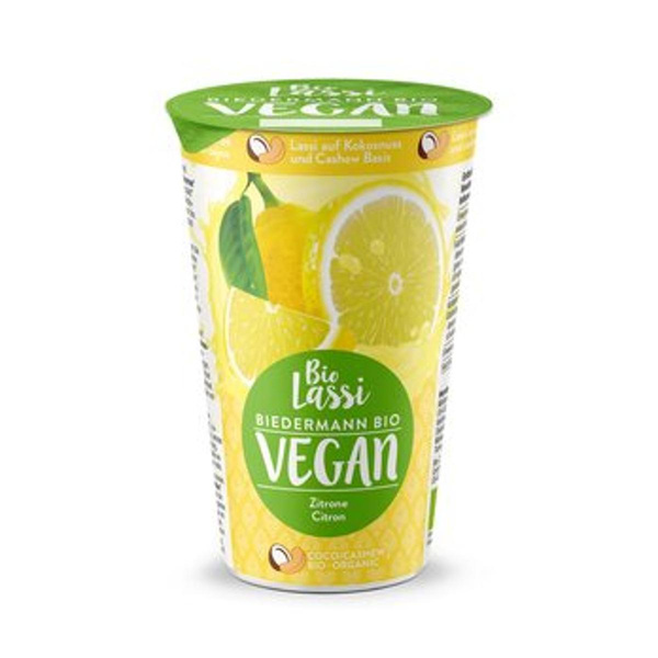 Produktfoto zu Molkerei Biedermann Bio Vegan Lassi Zitrone