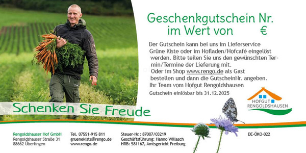Produktfoto zu 70 € Gutschein für die Grüne Kiste