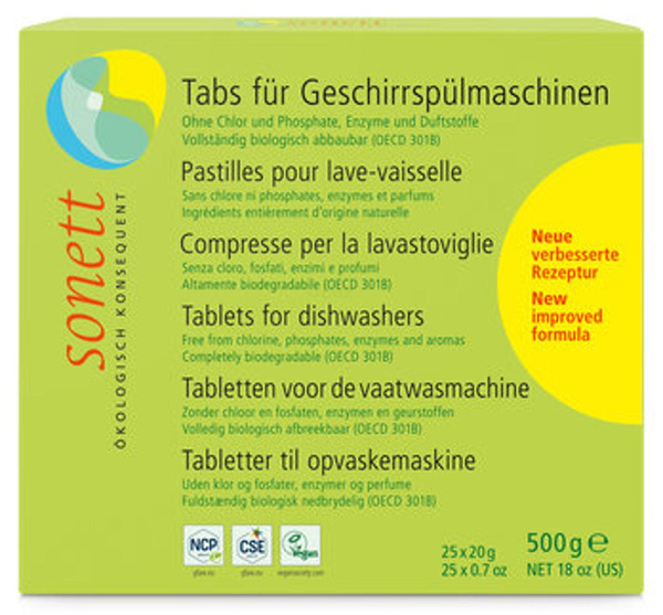 Produktfoto zu Tabs für Geschirrspüler