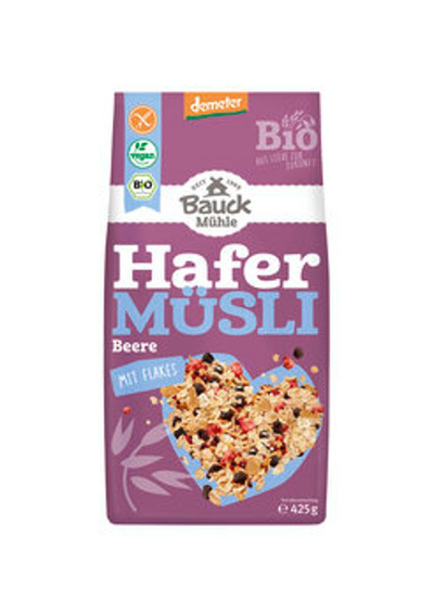 Produktfoto zu Hafer Müsli Beeren glutenfrei