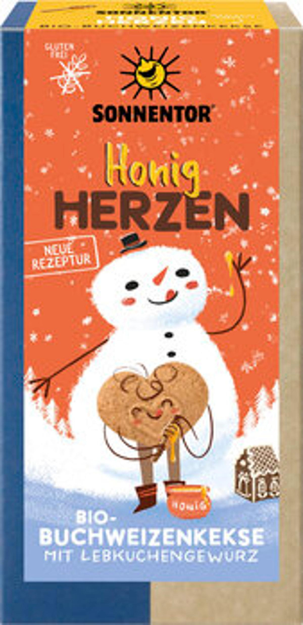 Produktfoto zu Sonnentor Honigherzen Kekse glutenfrei