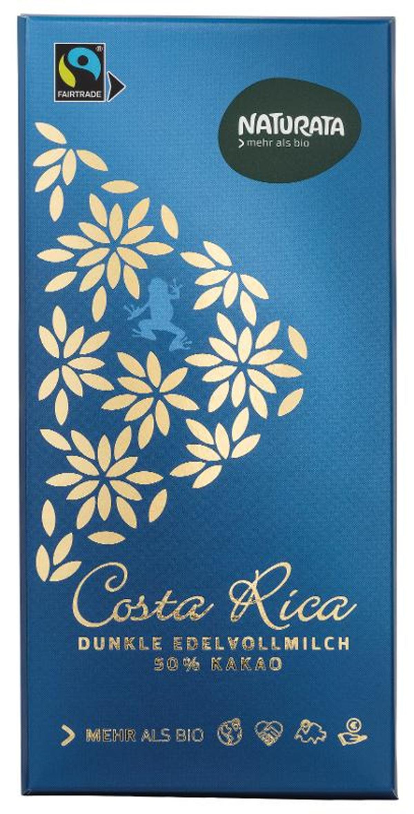 Produktfoto zu Edelvollmilchschokolade Costa Rica 50%