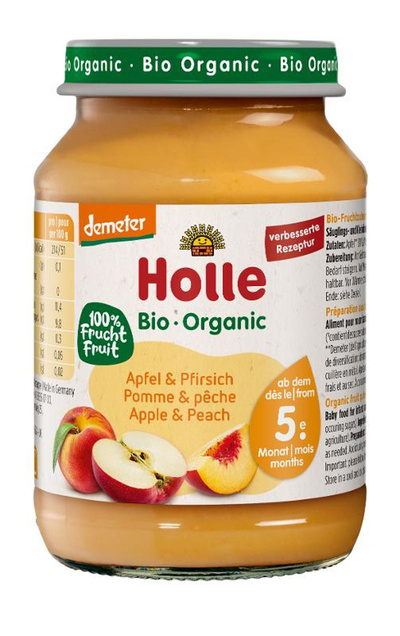 Produktfoto zu Pfirsich und Apfel DEMETER
