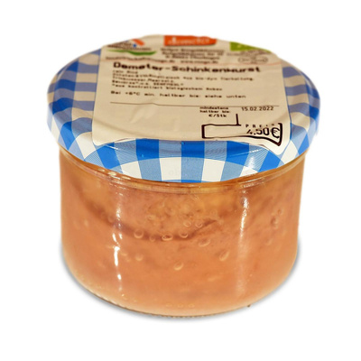 Produktfoto zu Rinder Schinkenwurst im Glas, 170 g