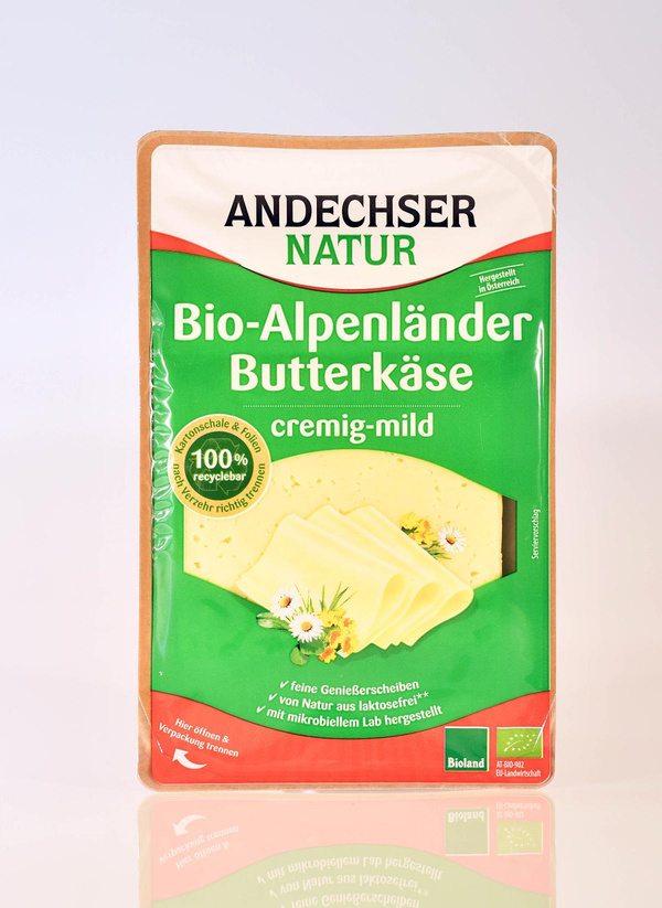 Produktfoto zu Alpenländer Butterkäse 50% in Scheiben