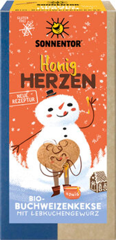 Produktfoto zu Honigherzen Kekse glutenfrei