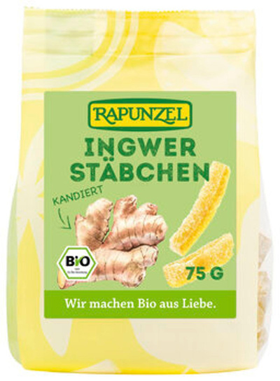 Produktfoto zu Ingwerstäbchen kandiert