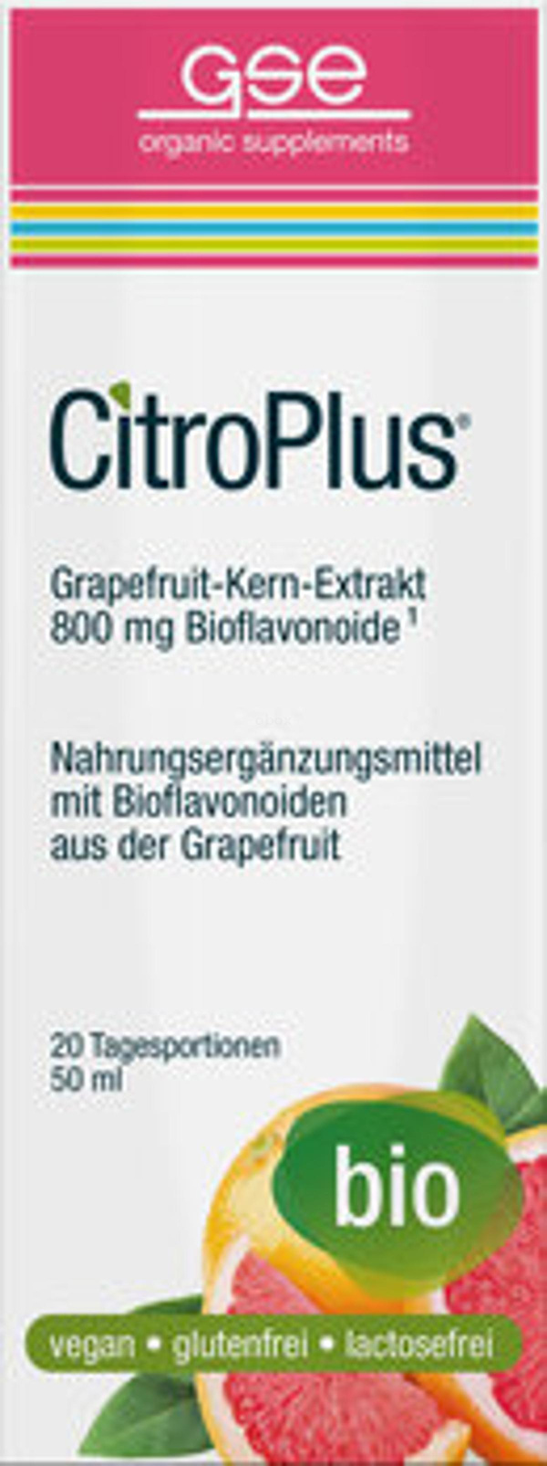 Produktfoto zu GSE CitroPlus 800 Grapefruitkern Extrakt Tropfen