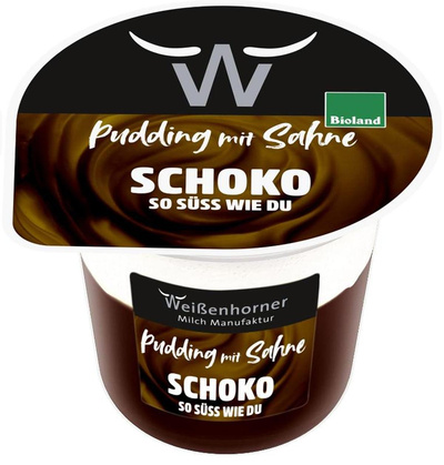 Produktfoto zu Schoko Pudding mit Sahnetoppin