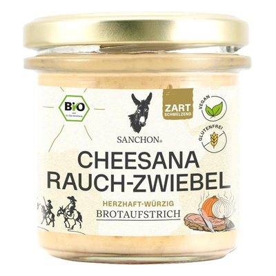 Produktfoto zu Brotaufstrich Cheesana Rauch Zwiebel