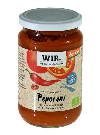 Produktfoto zu Tomatensauce mit Peperoni WIR.