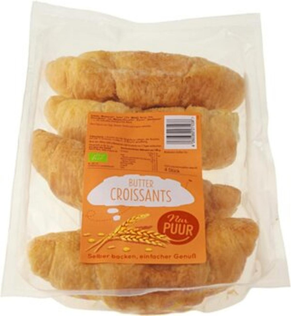 Produktfoto zu Butter-Croissant 4 Stück Aufback