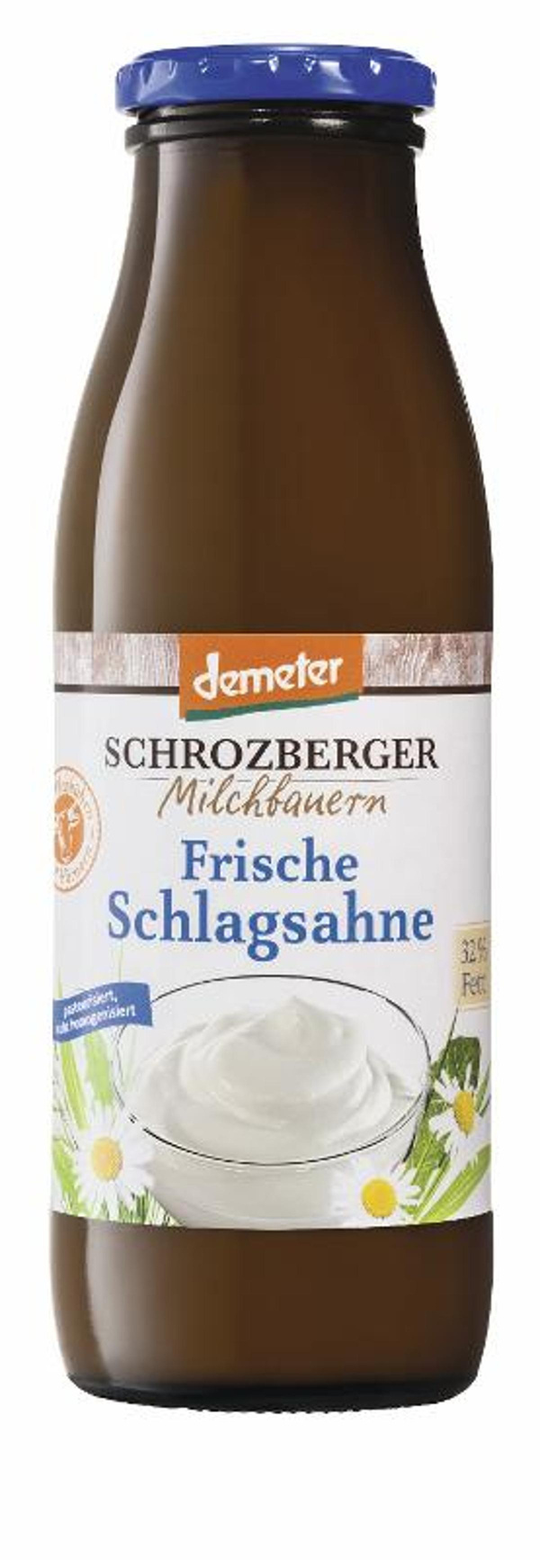 Produktfoto zu Schlagsahne DEMETER 32% - Flasche