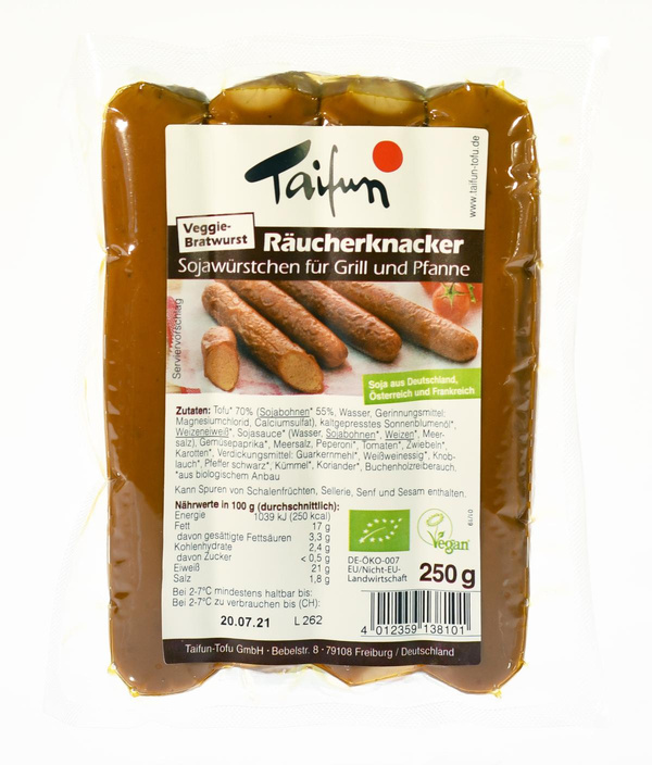 Produktfoto zu Veggie-Bratwurst geräuchert