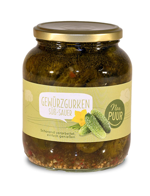 Produktfoto zu Gewürzgurken süß-sauer