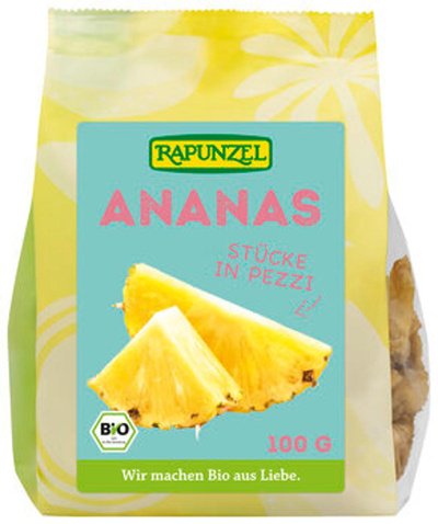 Produktfoto zu Ananasstücke getrocknet