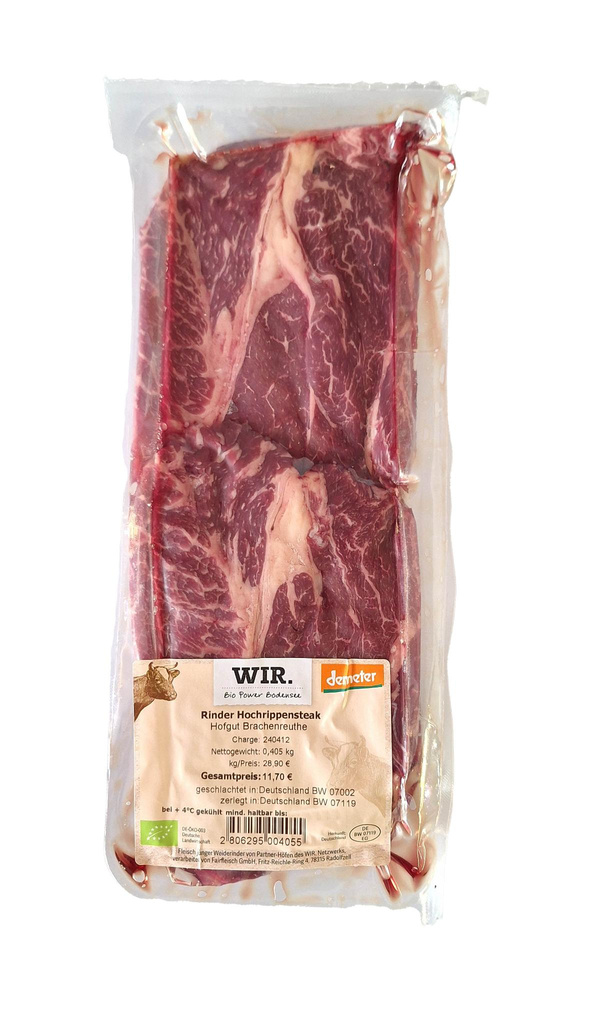 Produktfoto zu Rinder Hochrippensteak  2 Stück