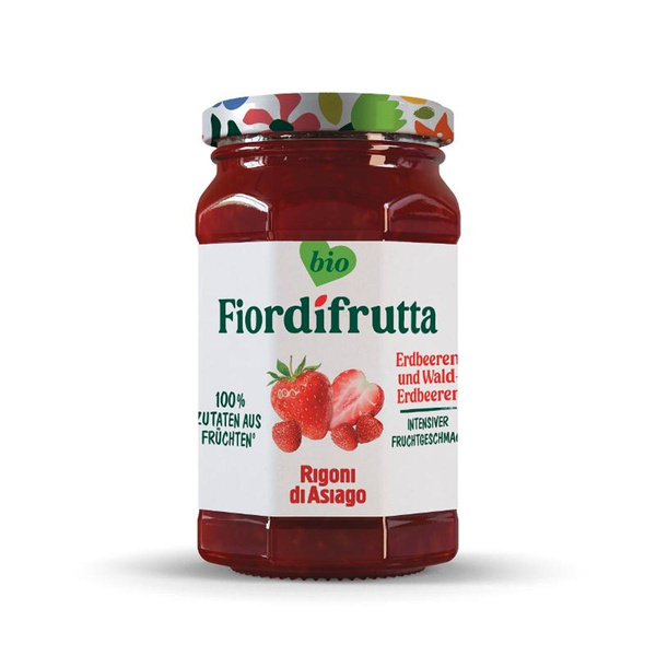 Produktfoto zu Fiordifrutta Erdbeer und Wald Erdbeeren Aufstrich