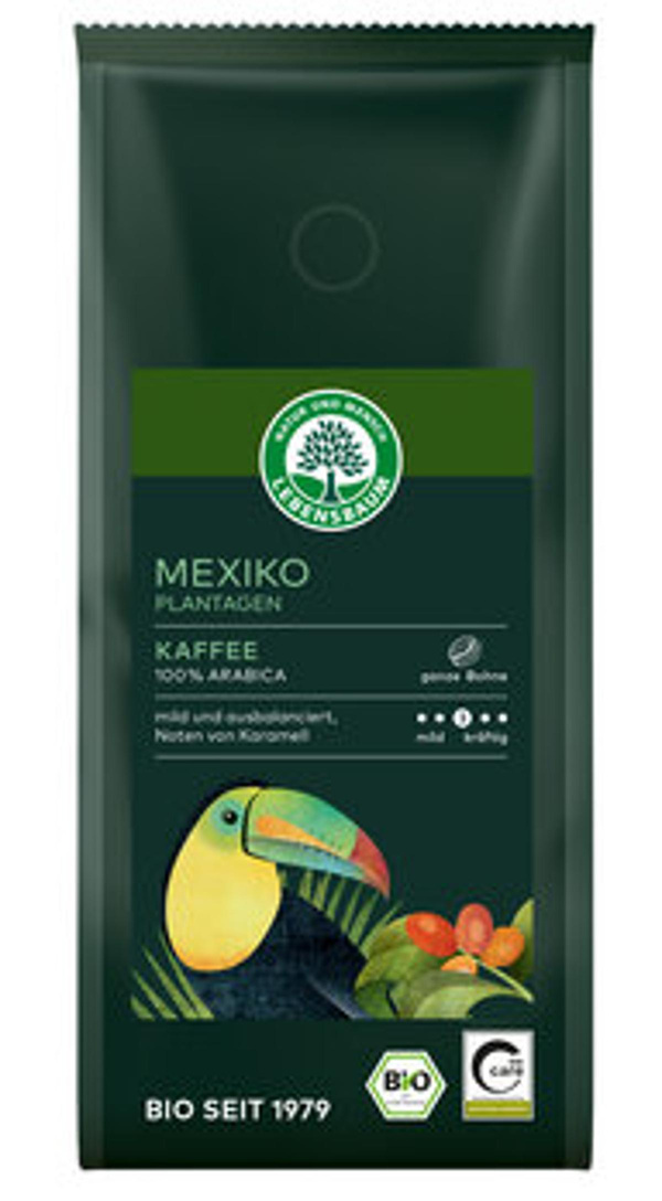 Produktfoto zu LEBENSBAUM Mexico Plantagen Kaffee ganze Bohne