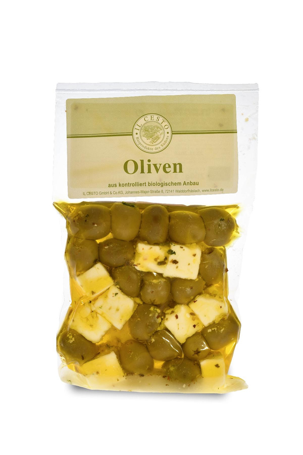 Produktfoto zu Il Cesto Feta-Oliven-Mix mariniert