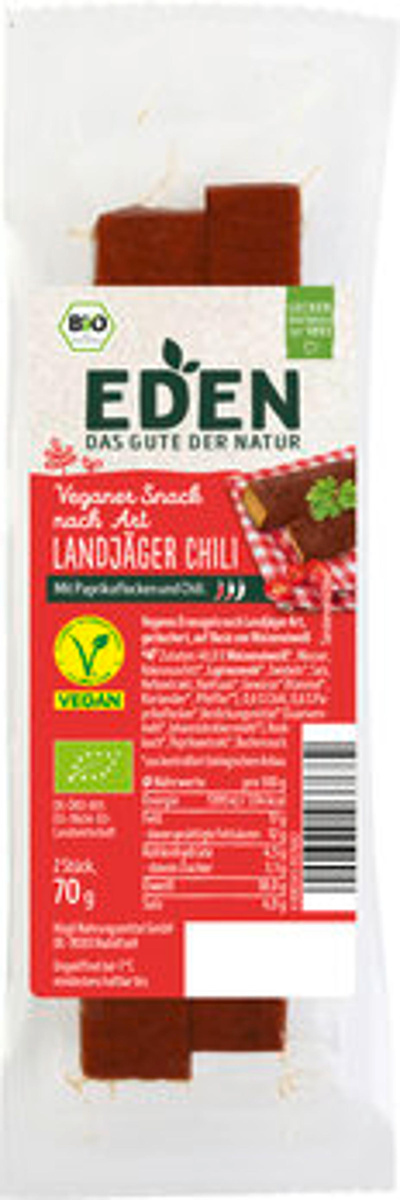Produktfoto zu Veganer Snack Landjäger Art Chili