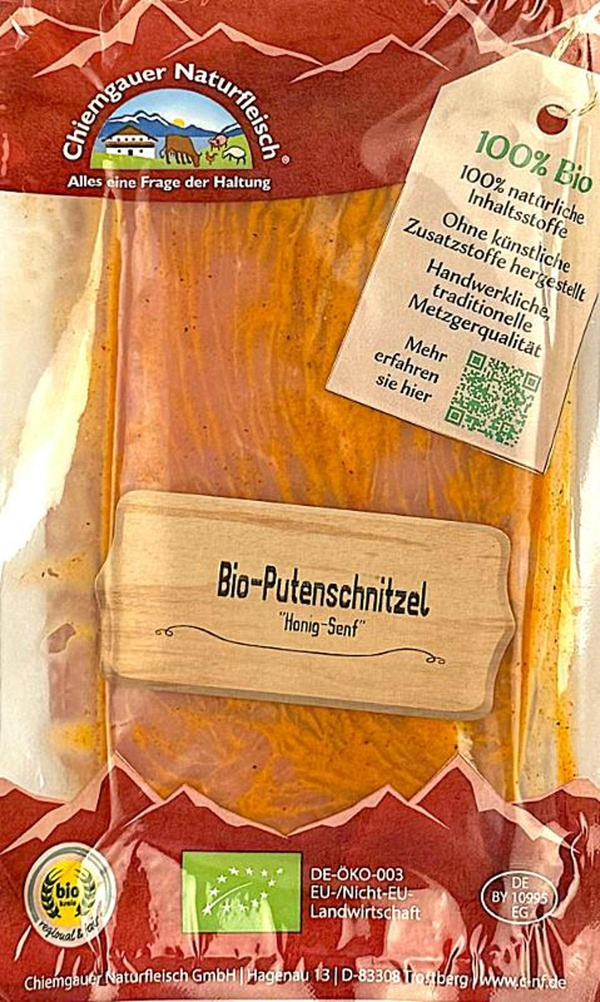Produktfoto zu Putenschnitzel Honig-Senf 2 Stück