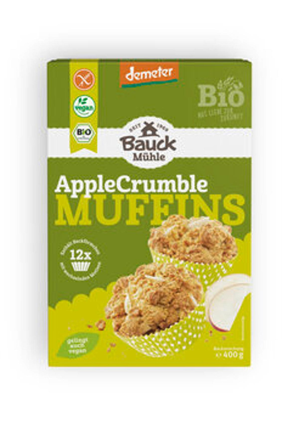 Produktfoto zu Bauck Backmischung Apple Crumble Muffins glutenfrei