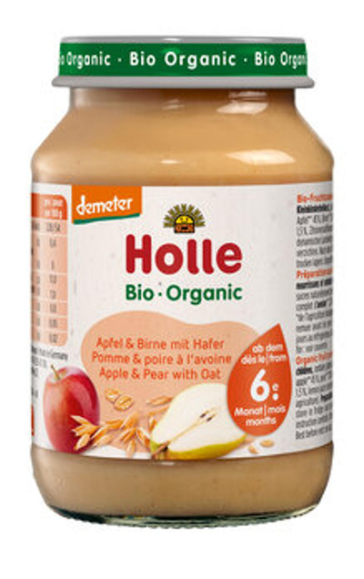 Produktfoto zu Apfel und Birne mit Hafer
