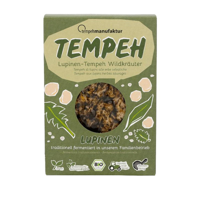 Produktfoto zu Lupinen Tempeh Wildkräuter