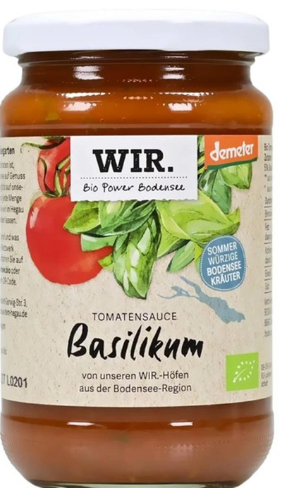 Produktfoto zu Tomatensauce mit Basilikum WIR