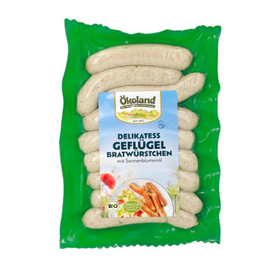 Produktfoto zu ÖKOLAND Geflügel-Bratwürstchen