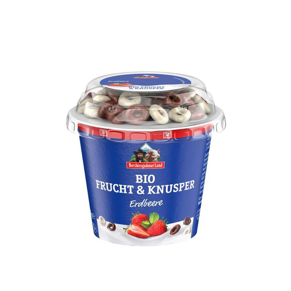 Produktfoto zu Frucht- und Knusperjoghurt Erdbeere mit Schokokringel